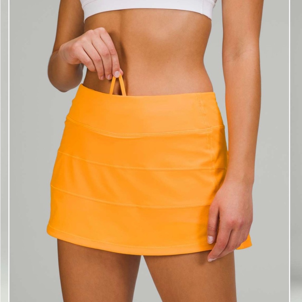 Lululemon Mango Dream Pace Rival Mid Rise Skirt